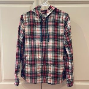 L.L. Bean Hooded flannel